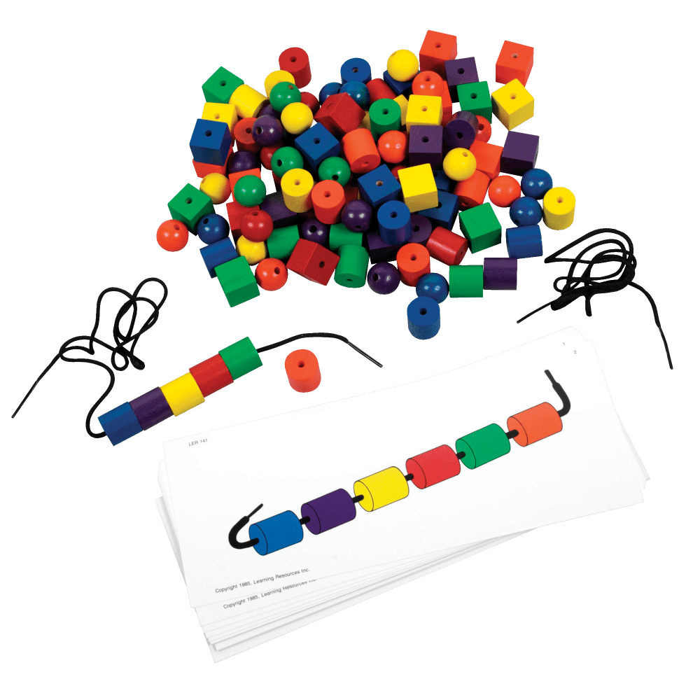 Learning Resources Beads and Pattern Cards Activity Set