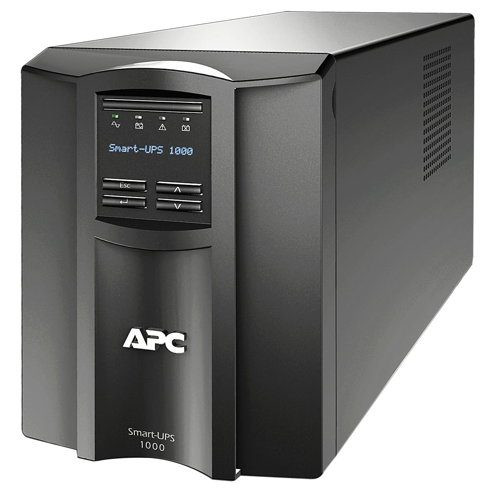 APC Smart-UPS 8-Outlet Standalone Tower Uninterruptible Power Supply, 1,000VA/700 Watts, SMT1000C