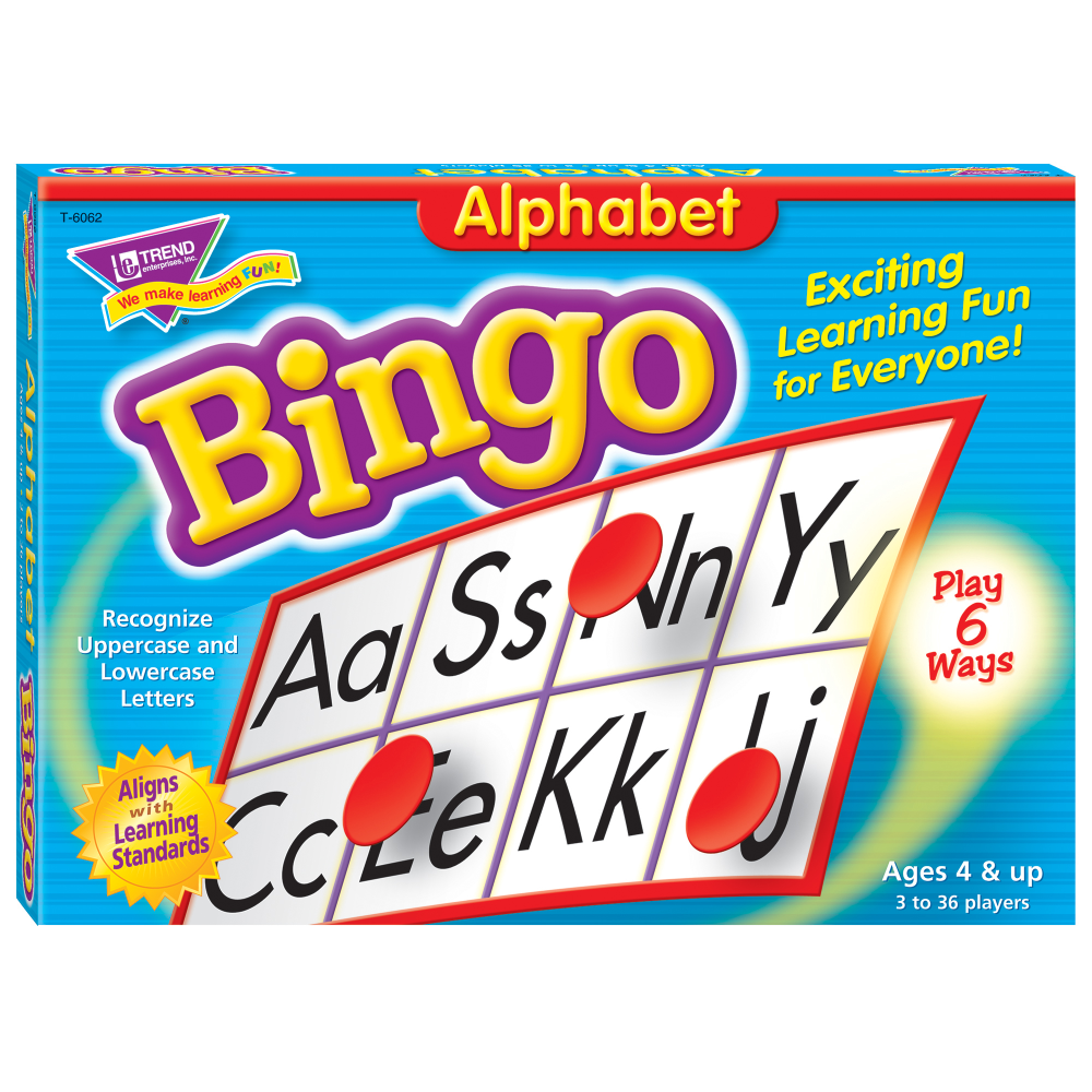 Trend Bingo Game, Alphabet
