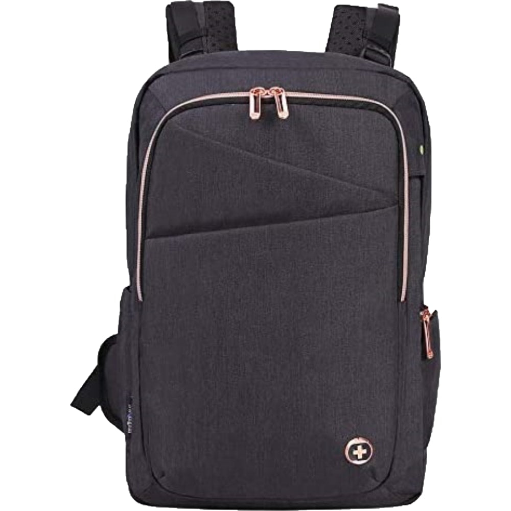 SwissDigital KatyRose Massage Business Backpack With 15.6in Laptop Pocket, Gray