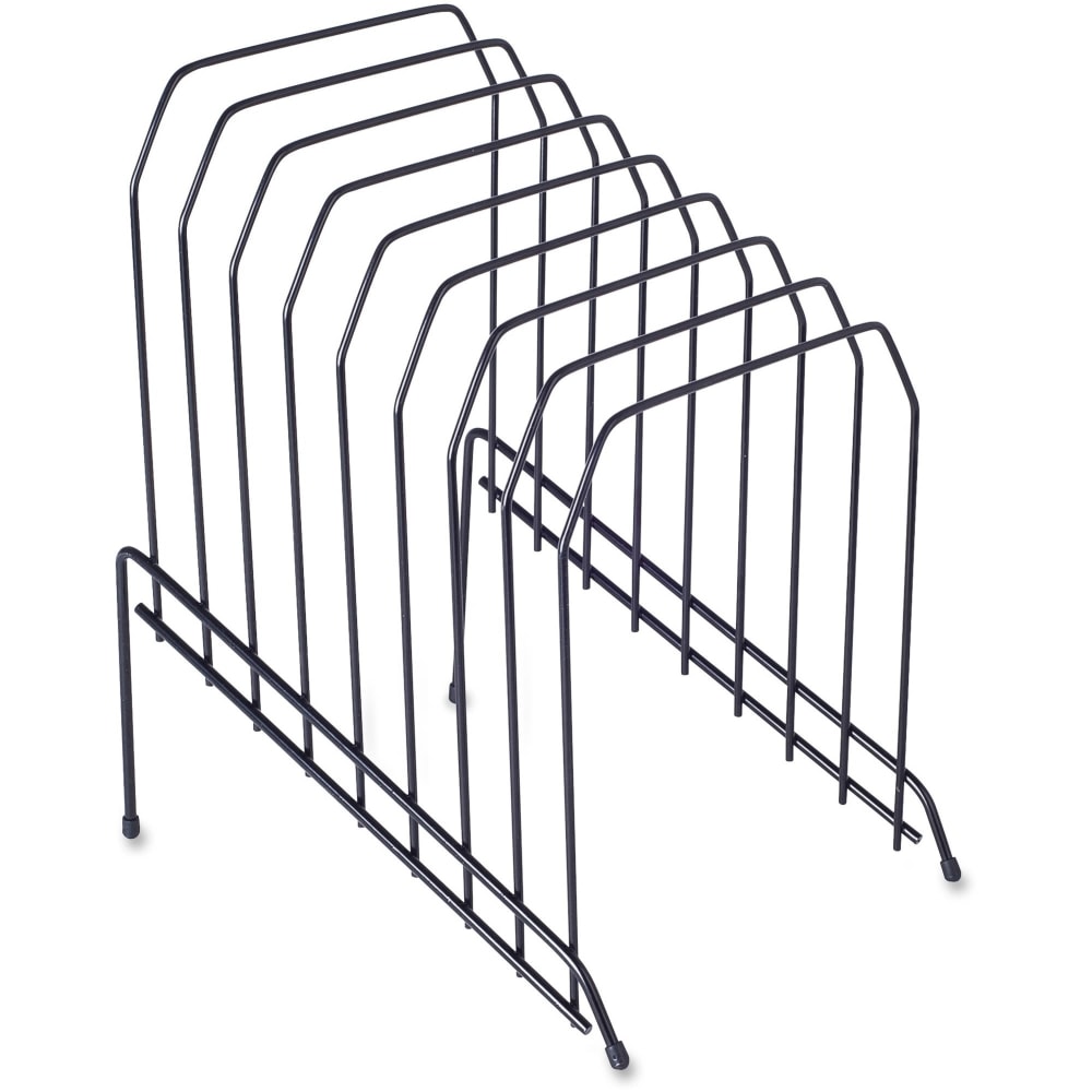 Lorell Wire Step File, 8-Dividers, Black