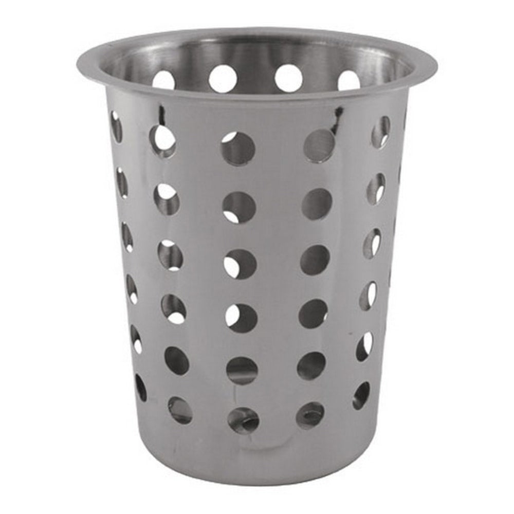 Winco Stainless Steel Flatware Cylinder, 5in x 4-1/2in