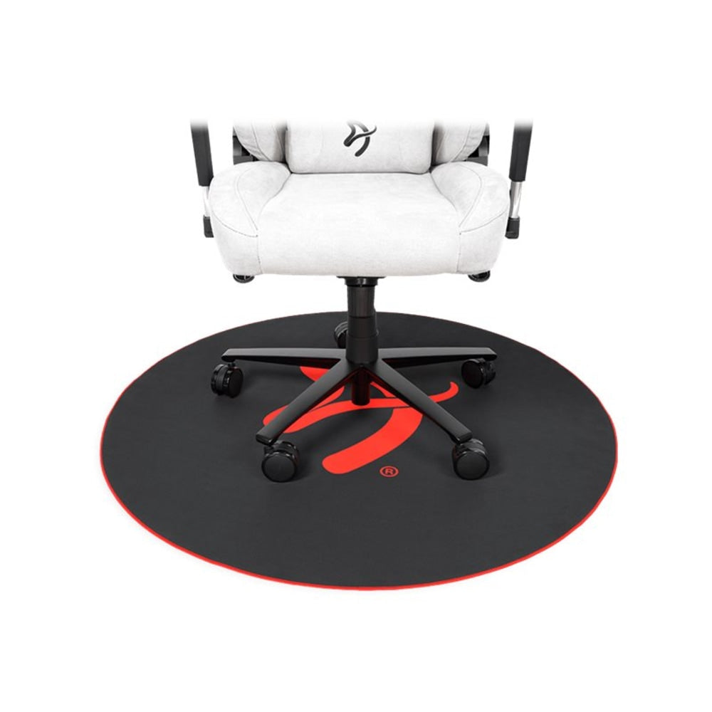 Arozzi Zona Floor Pad - Chair, Floor - 0.120in Thickness x 47.60in Diameter - MicroFiber, Rubber - Red
