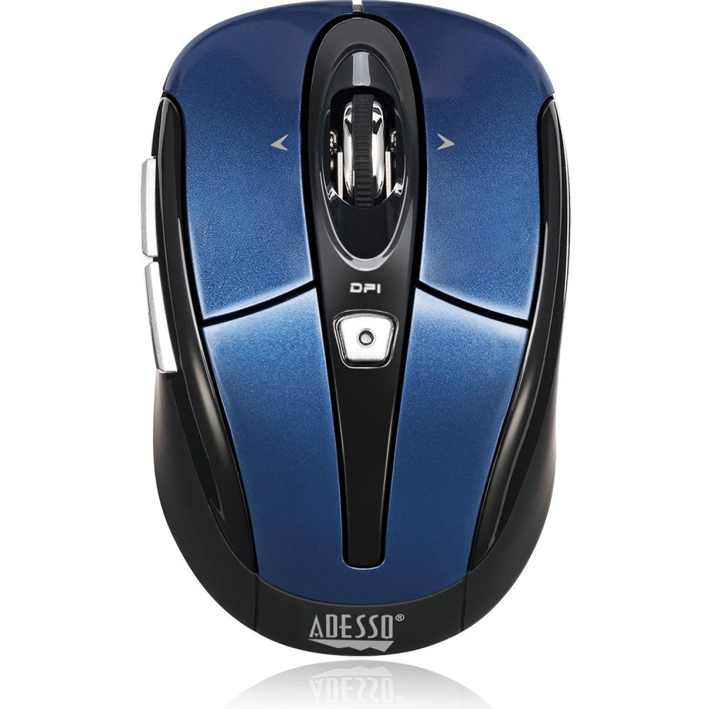 Adesso iMouse S60L Wireless RF Programmable Nano Optical Mouse, Blue