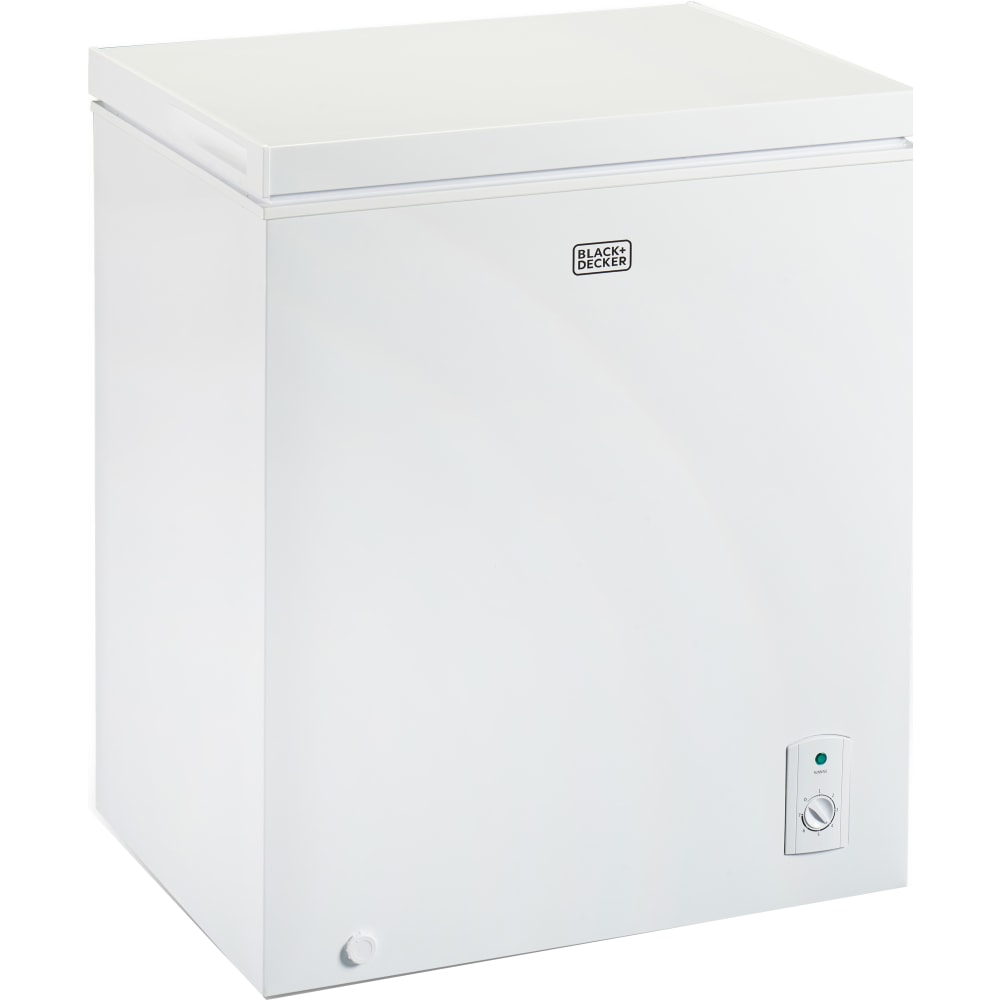 Black+Decker Chest Freezer, 5.1 Cu. Ft., White