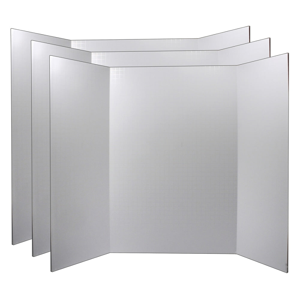 Pacon Ghostline Foam Presentation Boards, 28in x 22in, White, Pack Of 3 Boards