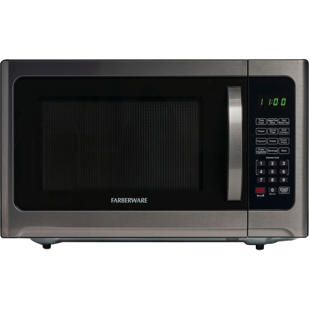Farberware FMO12AHTBSG 1.2 Cu Ft Microwave Oven, Stainless Steel/Black