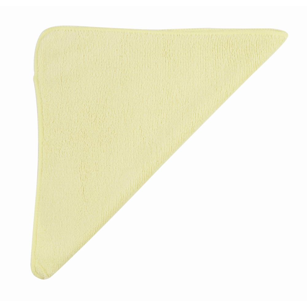 Rubbermaid Light Commercial Microfiber Cloths, 12in x 12in, Yellow, Case Of 24