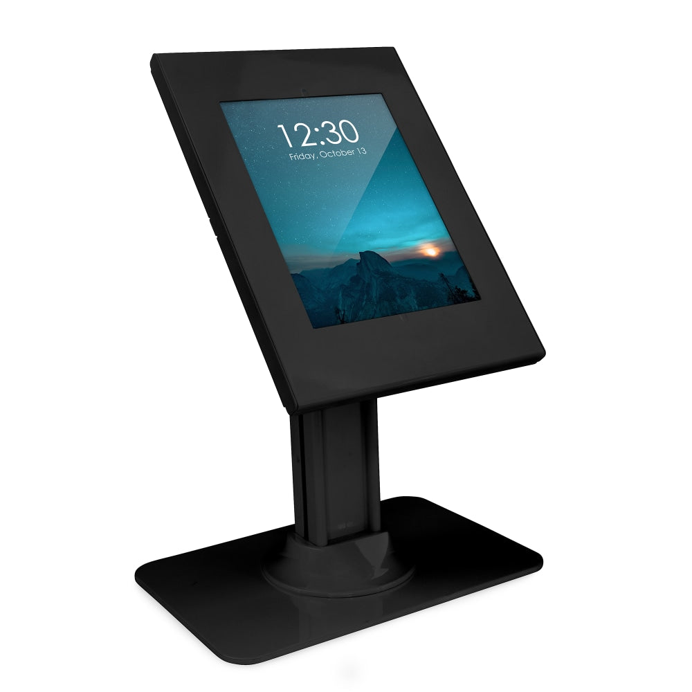 Mount-It! MI-3771B Secure iPad Countertop Stand, 18inH x 11-13/16inW x 7-13/16inD, Black