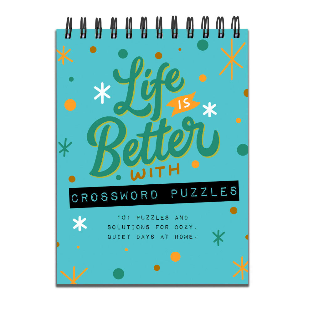 TF Publishing Crossword Puzzle Pad Books, Life Is Better, Set Of 2 Books