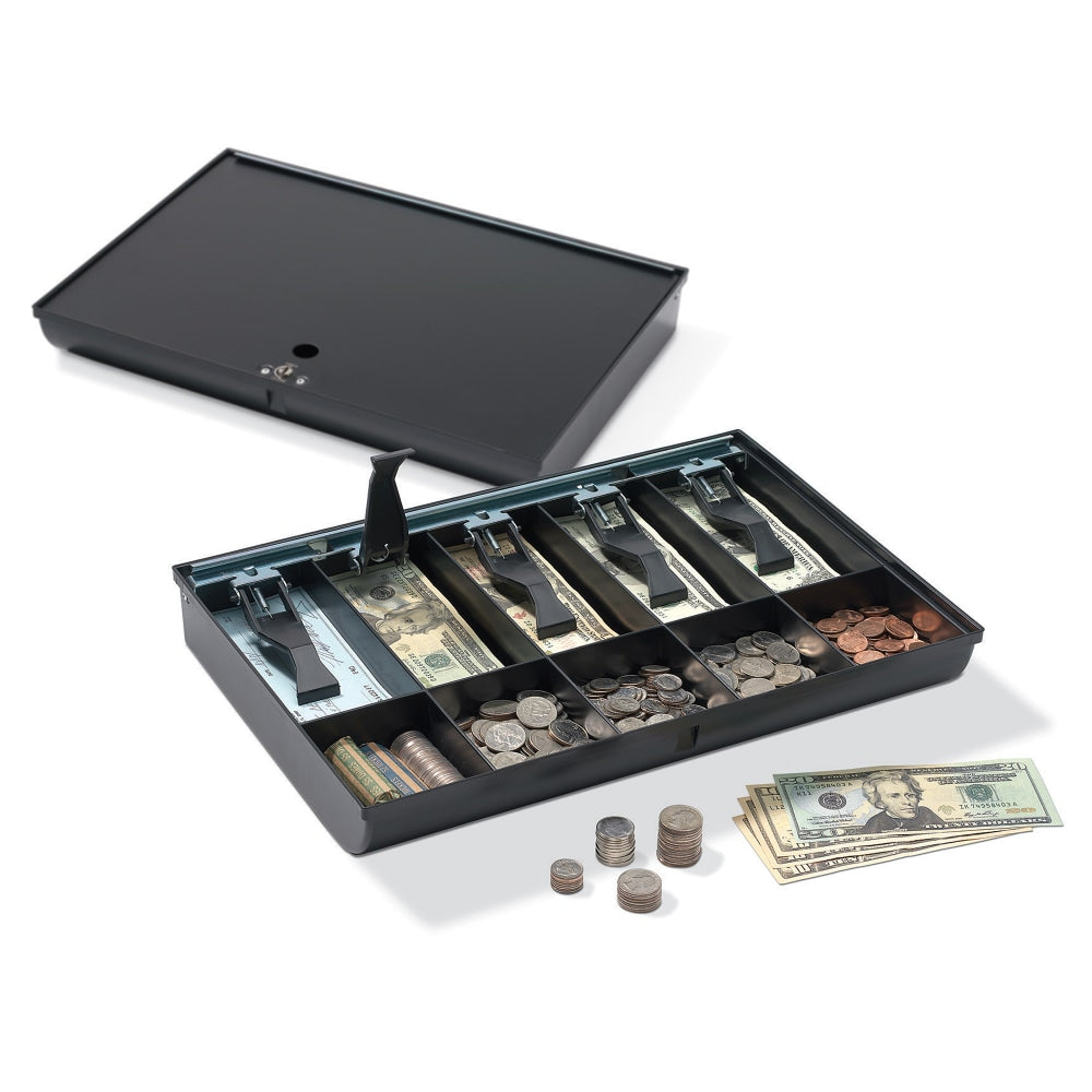 Office Depot Brand Replacement Cash Tray, 2 1/4inH x 15 7/8inW x 11 1/4inD, Black