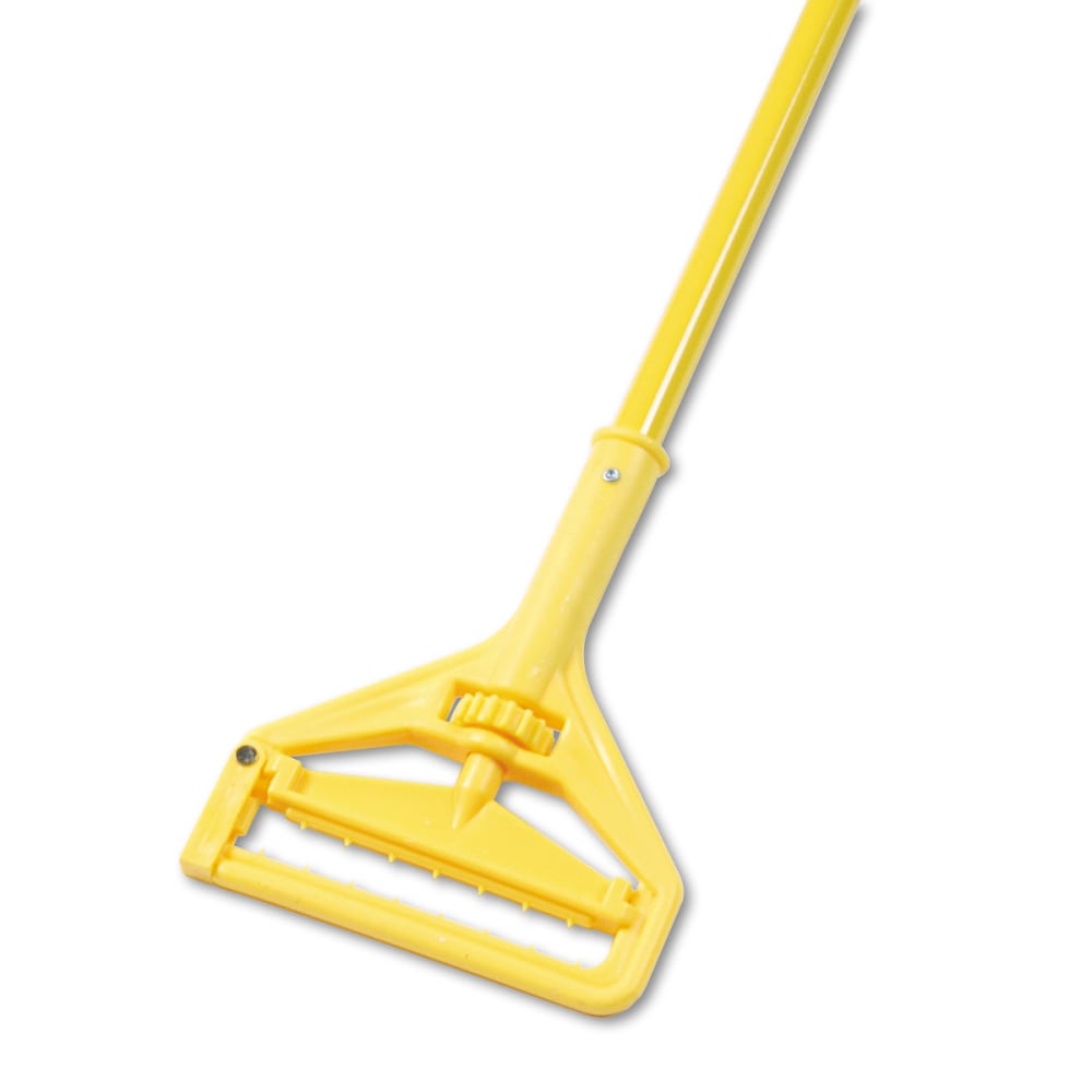 Boardwalk Quick-Change Side-Latch Mop-Head Handle, Yellow
