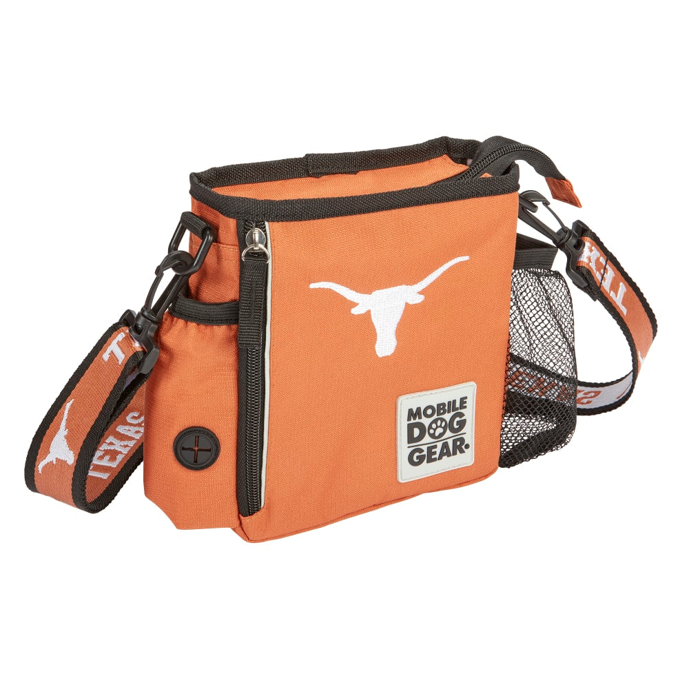 Overland Mobile Dog Gear NCAA Walking Bag, 7-1/2inH x 2inW x 7-1/2inD, Texas Longhorns