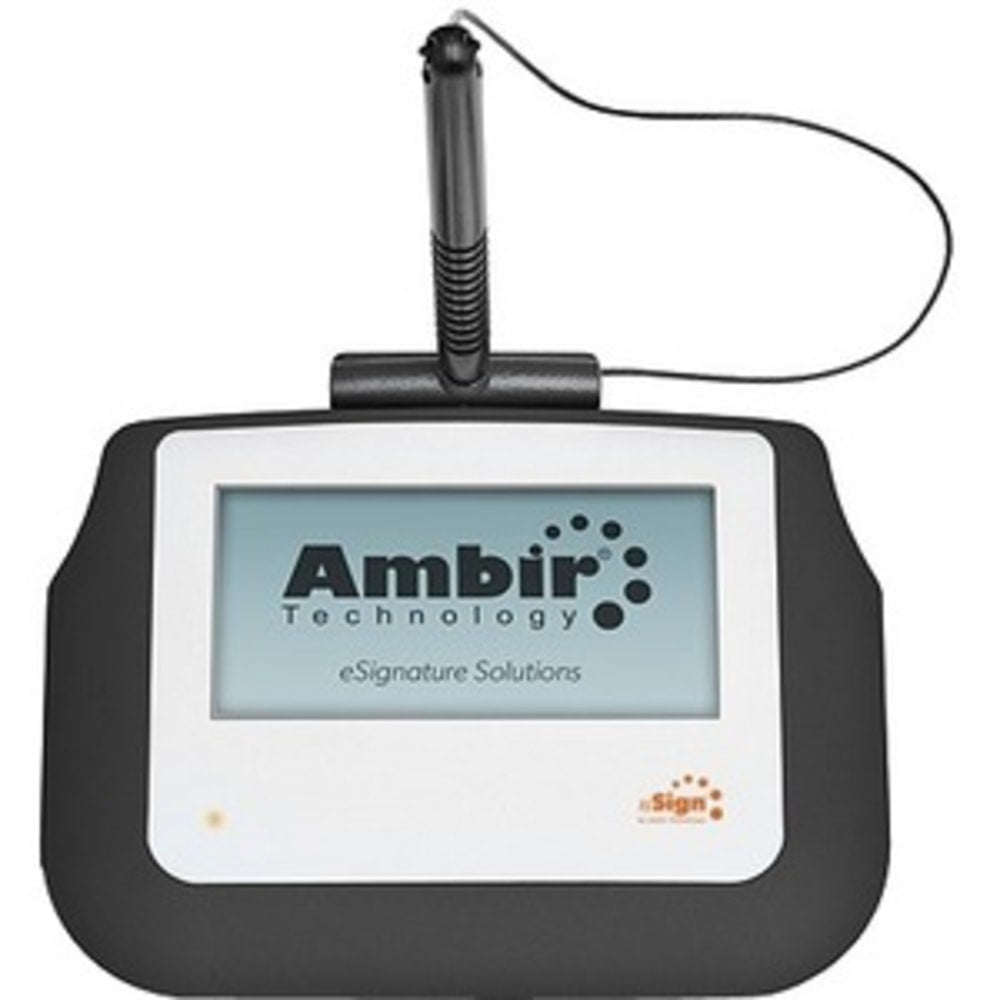 Ambir nSign SP110-RS2 Signature Pad - Backlit LCDUSB, Serial - 4in x 2in Active Area LCD - Backlight - 320 x 160