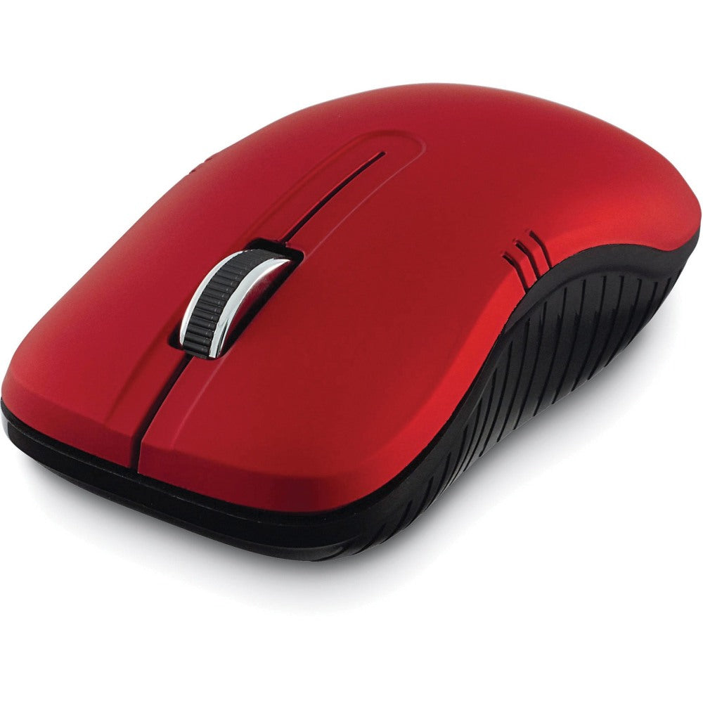 Verbatim Commuter Series USB Type-A Wireless Notebook Optical Mouse, Matte Red, 99767