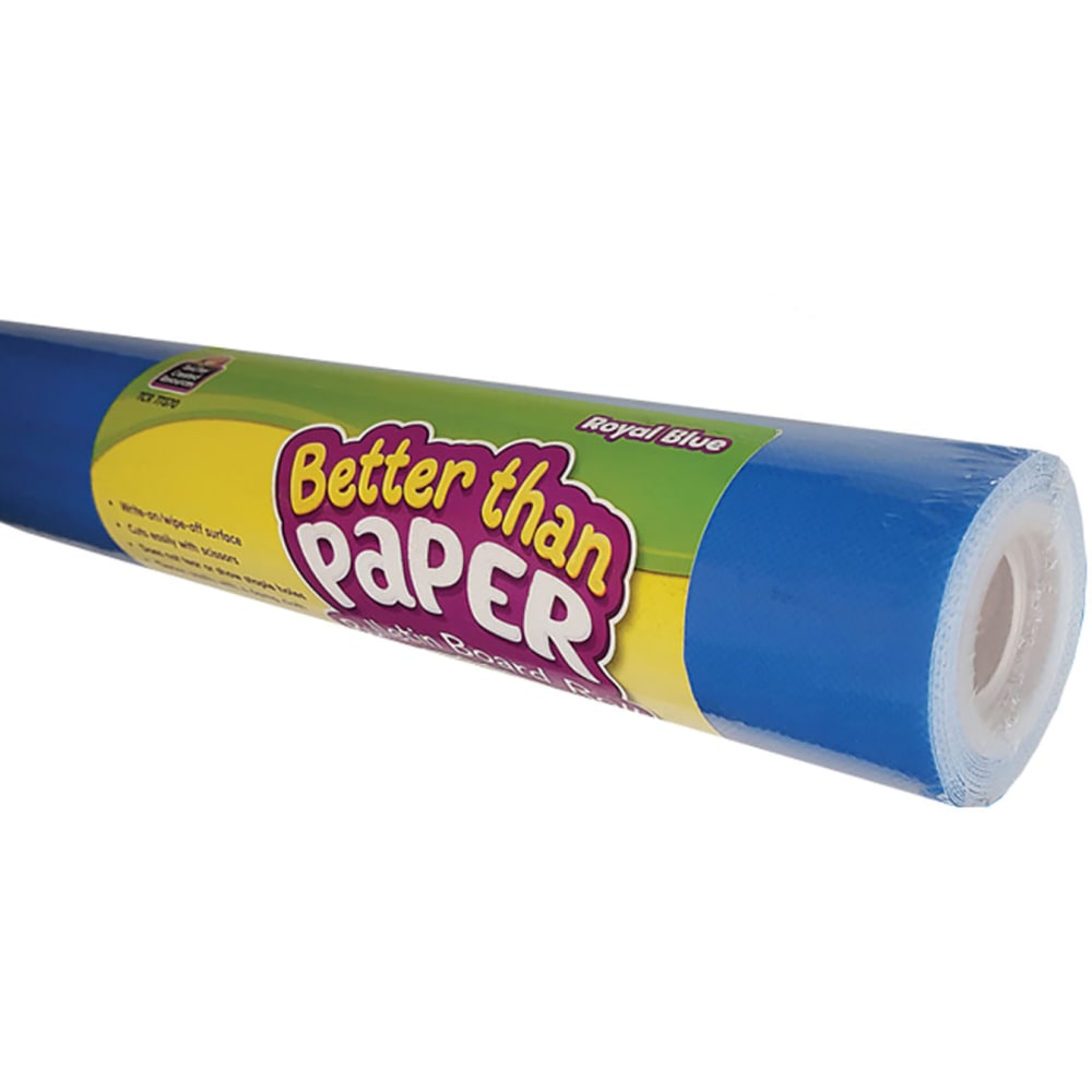 Teacher Created Resources Better Than Paper Bulletin Board Paper Rolls, 4ft x 12ft, Royal Blue, Pack Of 4 Rolls
