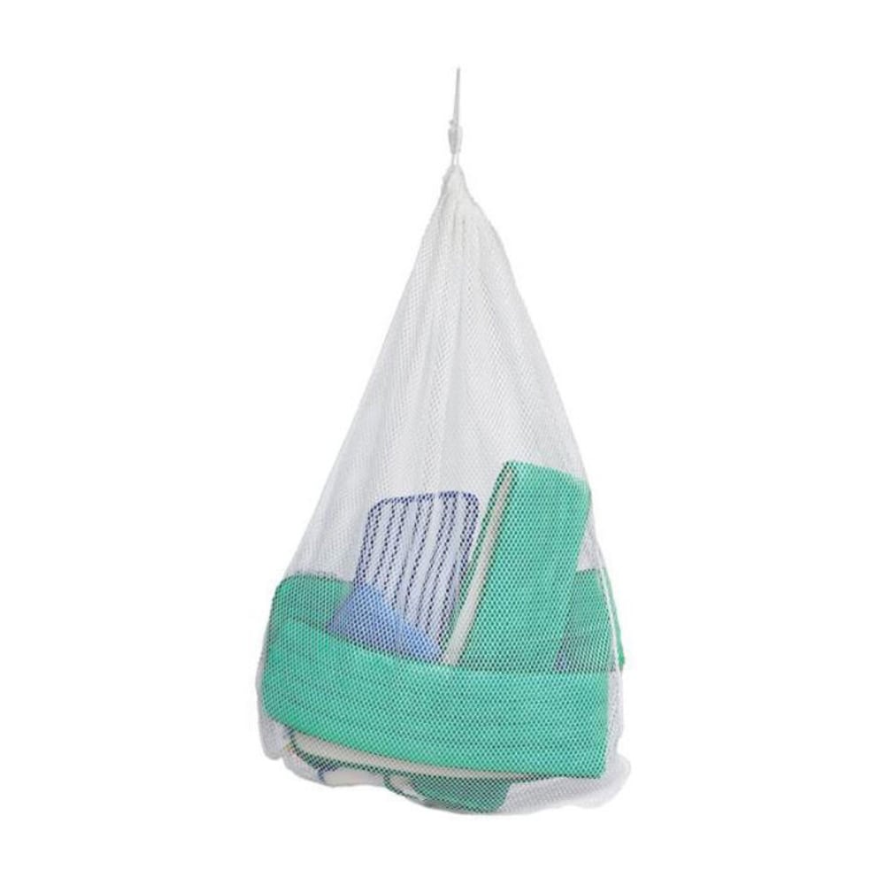 Rubbermaid Synthetic Mesh Laundry Net Bag With Locking Closure, 36in x 24in x 1 1/8in, White