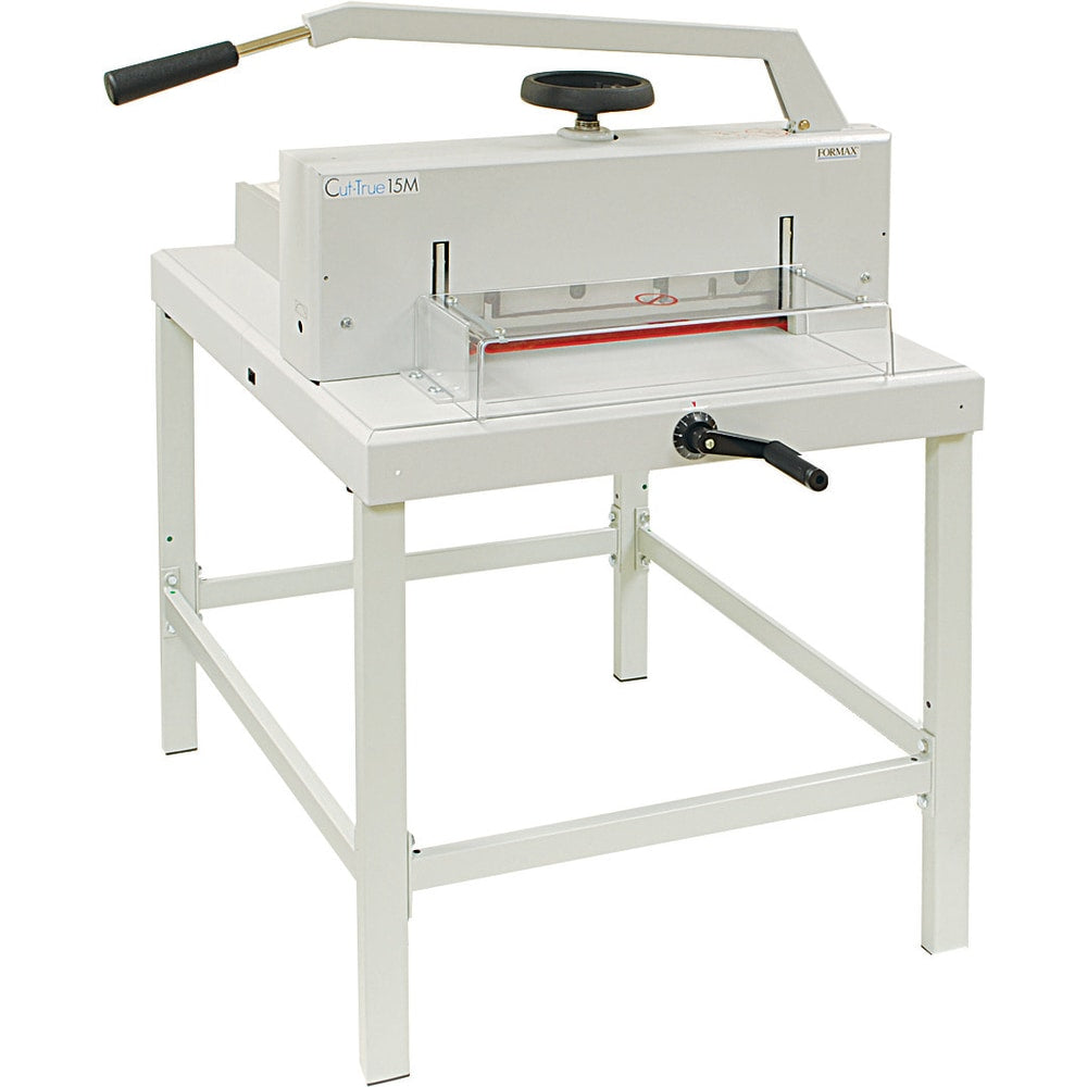 Formax Cut-True 15M Guillotine Paper Cutter With LED Laser Line, 16.9in