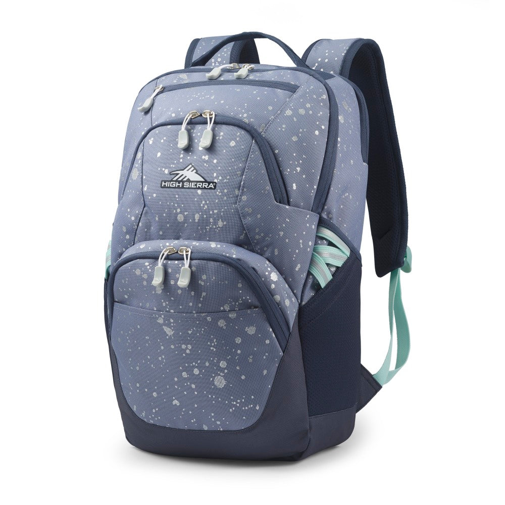 High Sierra Swoop Backpack With 17in Laptop Pocket, Metallic Splatter