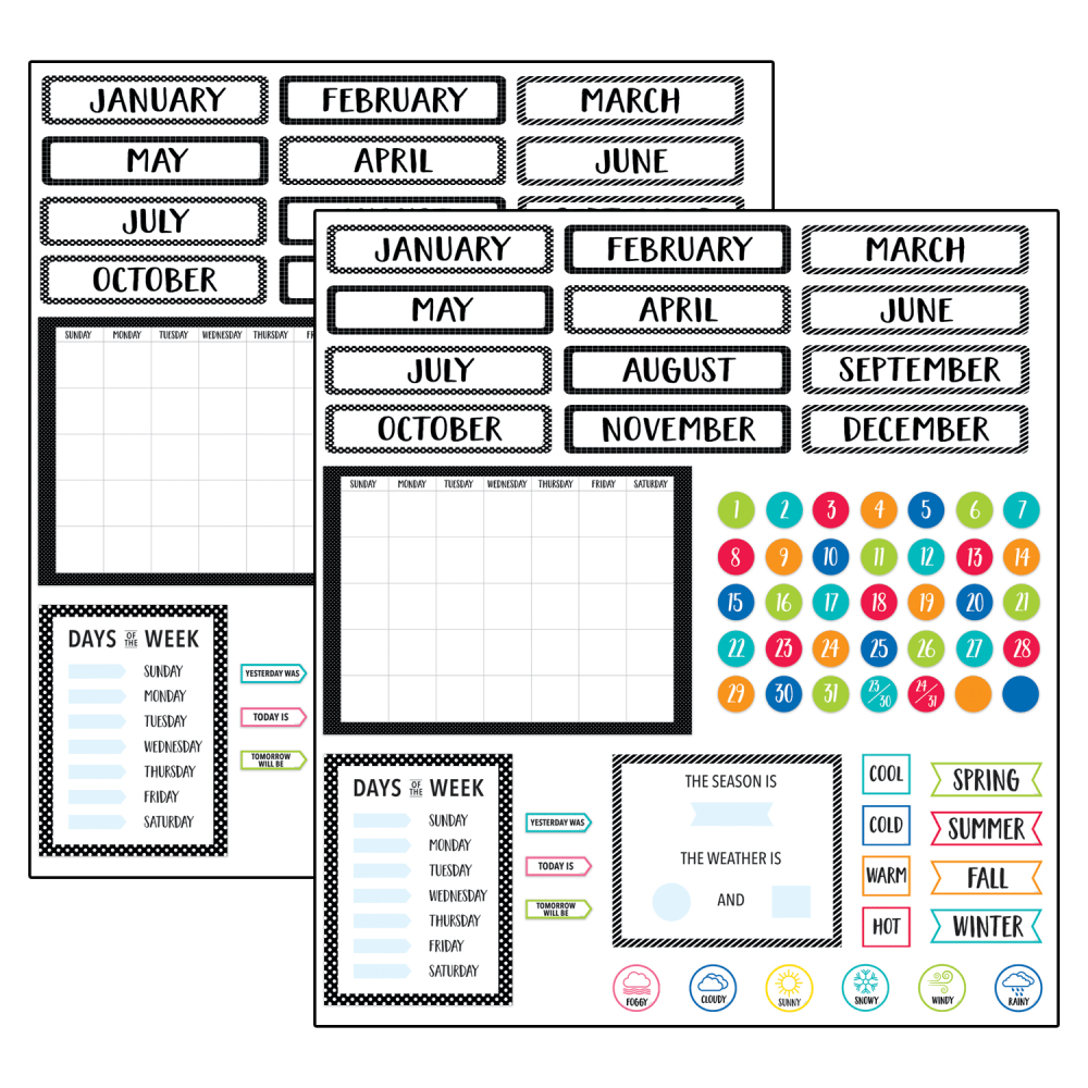 Creative Teaching Press Farm Friends Core Decor Calendar Sets, Pack Of 2 Sets