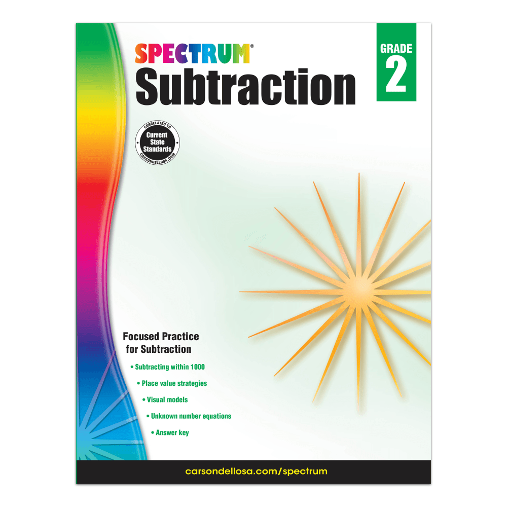 Spectrum Subtraction Workbook, Grade 2
