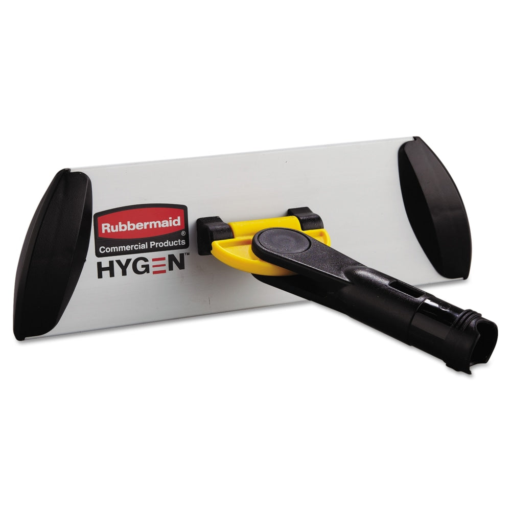 Rubbermaid Commercial HYGEN Quick Connect Wet/Dry Single-Sided Mop Frame, 11in x 3 1/2in, Yellow