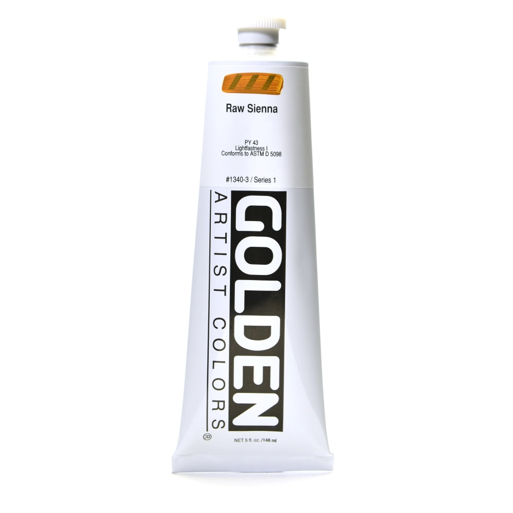 Golden Heavy Body Acrylic Paint, 5 Oz, Raw Sienna