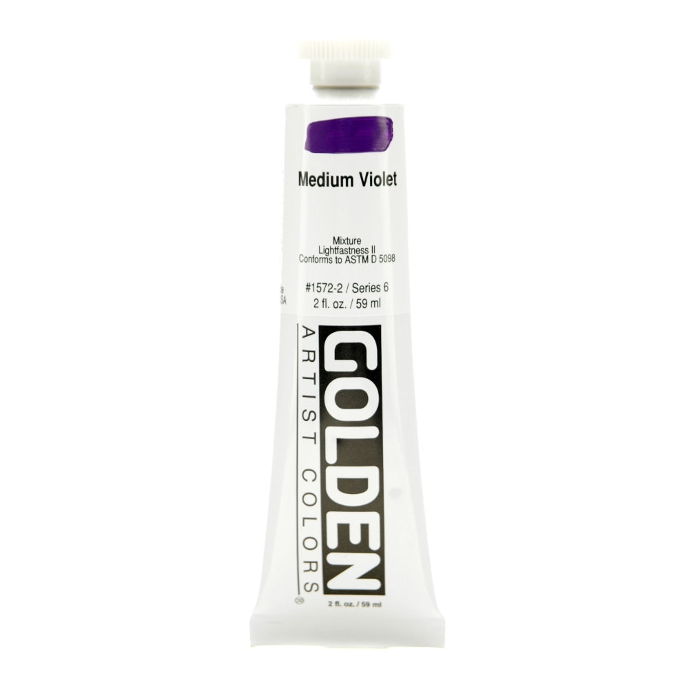 Golden Heavy Body Acrylic Paint, 2 Oz, Medium Violet