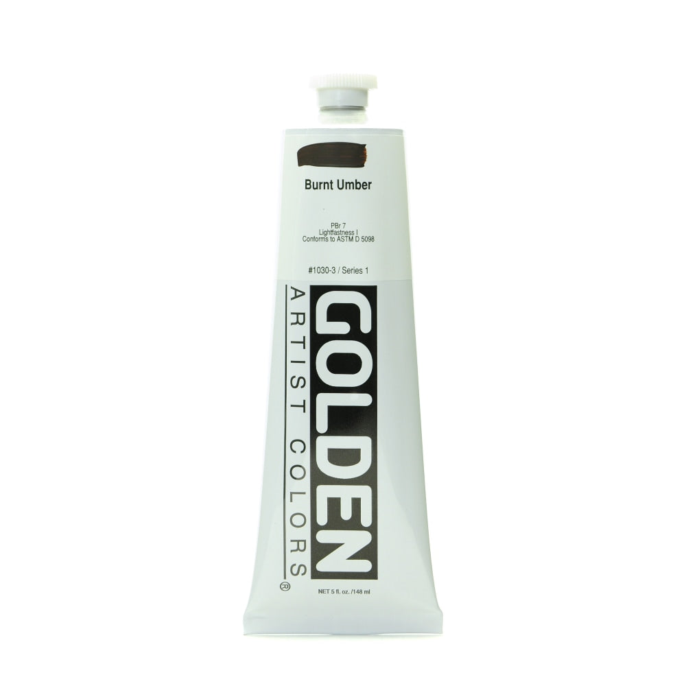 Golden Heavy Body Acrylic Paint, 5 Oz, Burnt Umber