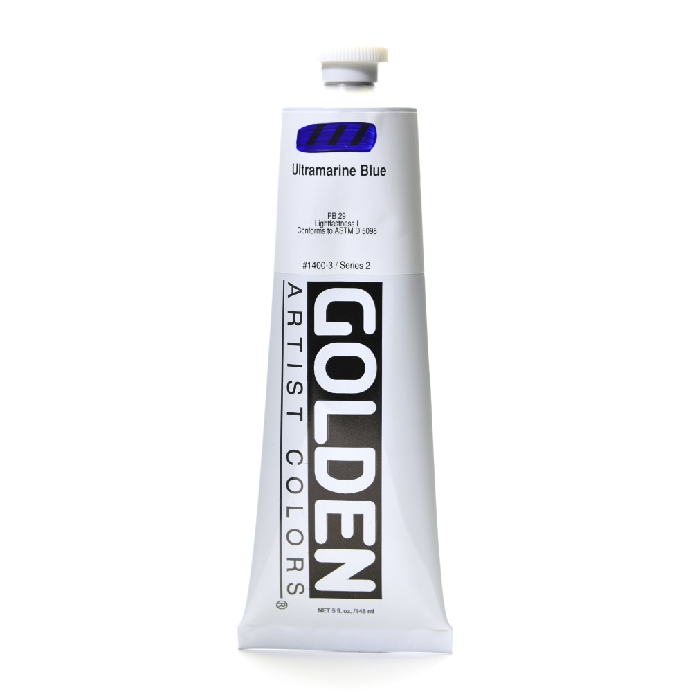 Golden Heavy Body Acrylic Paint, 5 Oz, Ultramarine Blue