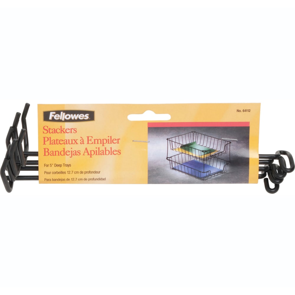 Fellowes Wire Stacker Set for 5in Trays - 4 / Set