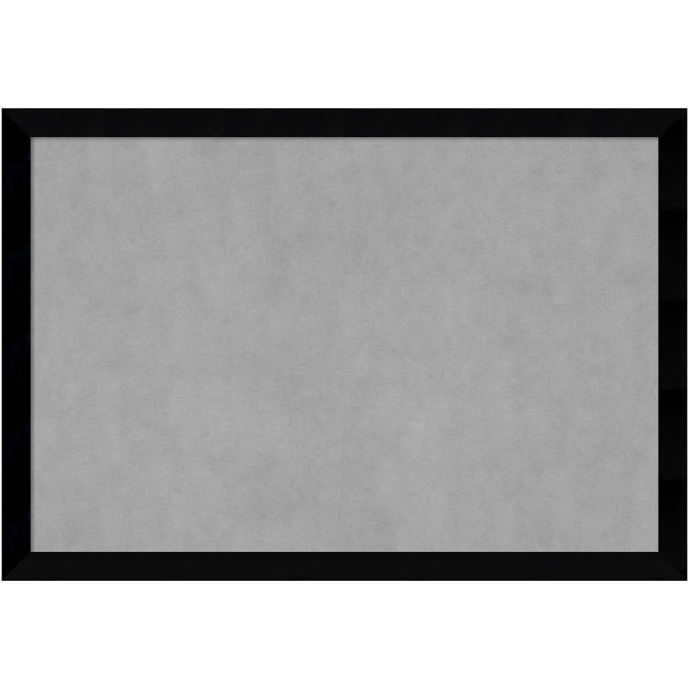 Amanti Art Magnetic Bulletin Board, 39in x 27in, Black Museum Wood Frame