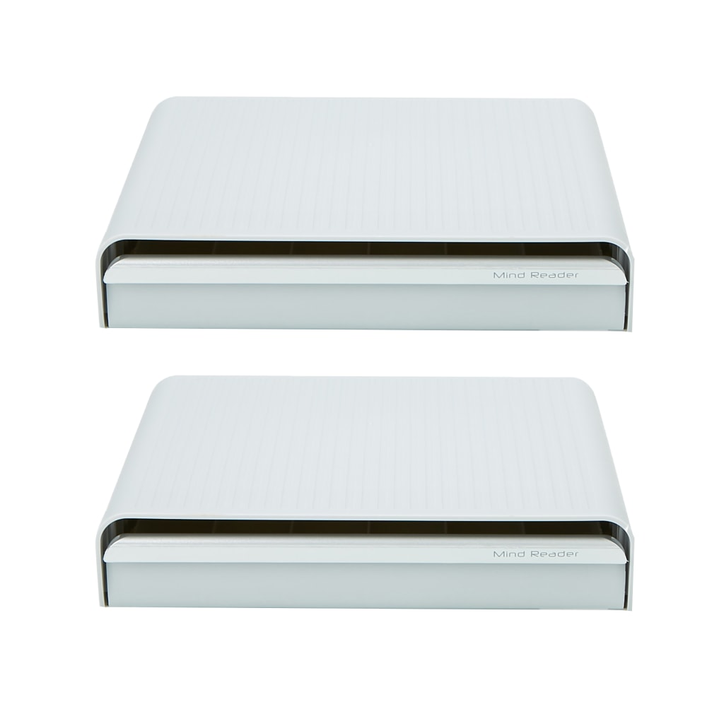 Mind Reader Coffee Pod Holders, 2-13/16inH x 12-15/16inW x 13-3/16inD, Gray, Pack Of 2 Coffee Pod Holders