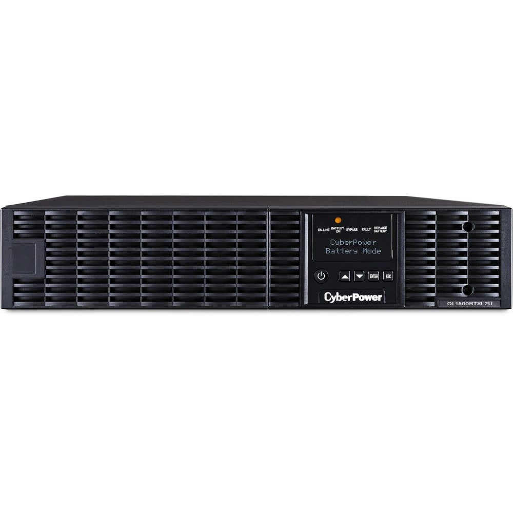 CyberPower Smart App Online OL1500RTXL2U - UPS - AC 100-125 V - 1.35 kW - 1500 VA - 9 Ah - RS-232, USB - output connectors: 8 - 2U