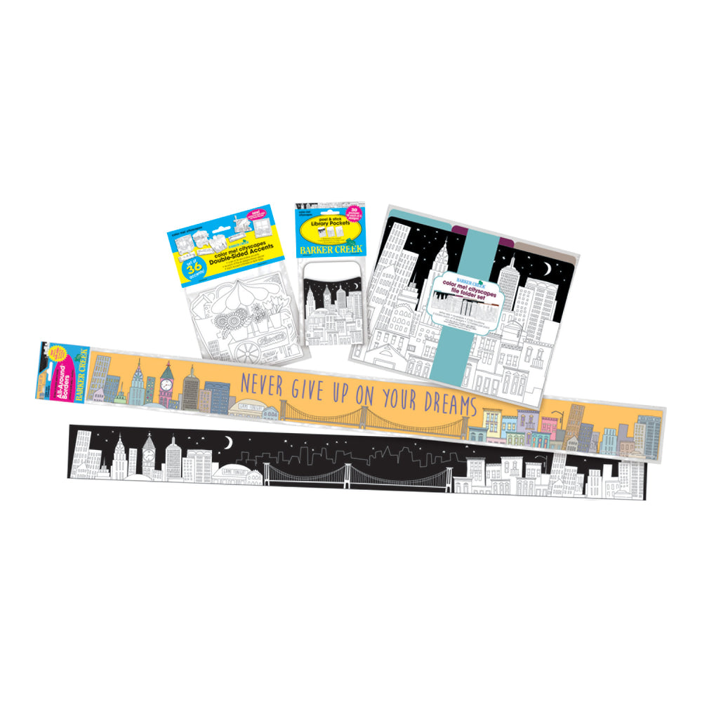 Barker Creek Classroom Decor Set, Color Me! Cityscape