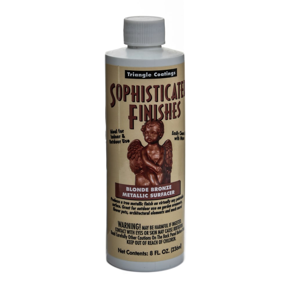 Triangle Coatings Sophisticated Finishes Metallic Surfacers, 8 Oz, Blonde Bronze