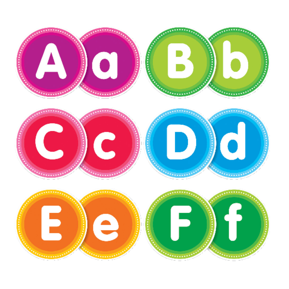 Color Your Classroom Alphabet Bulletin Board Letters, Assorted Colors