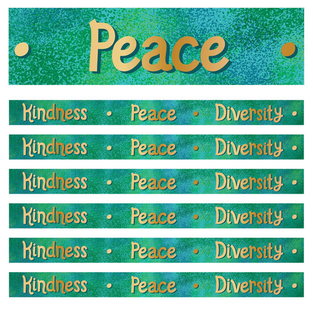 Carson Dellosa Education Straight Borders, One World, 36ft Per Pack, Set Of 6 Packs