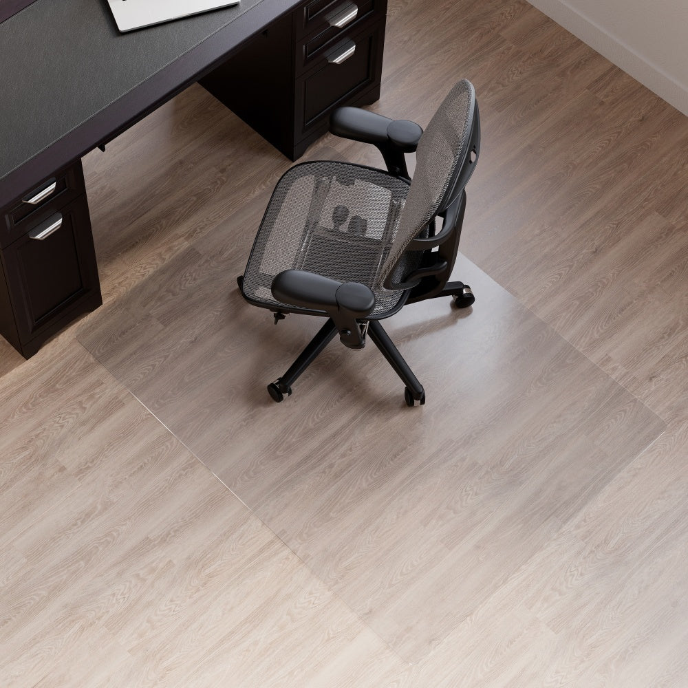 Realspace Hard Floor Chair Mat, 46in x 60in, Clear