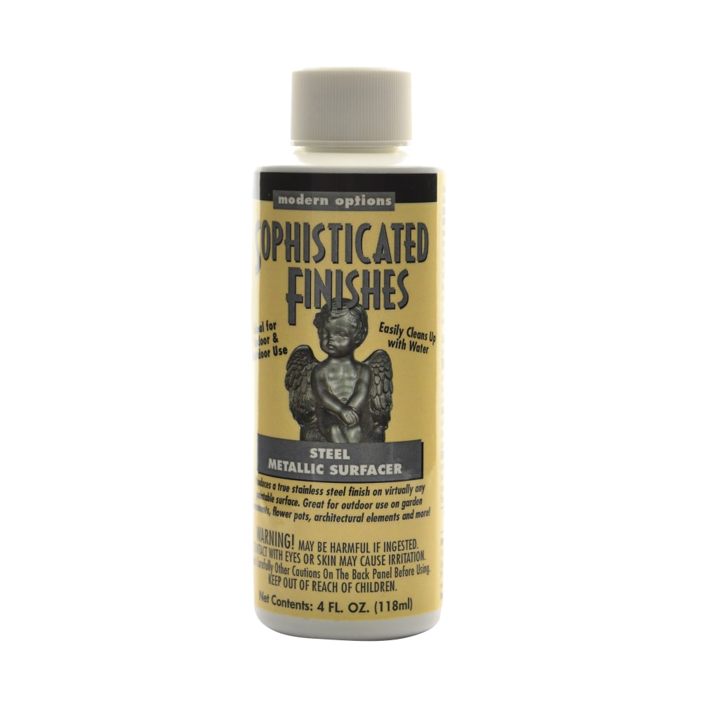 Triangle Coatings Sophisticated Finishes Metallic Surfacers, 4 Oz, Steel, Pack Of 2