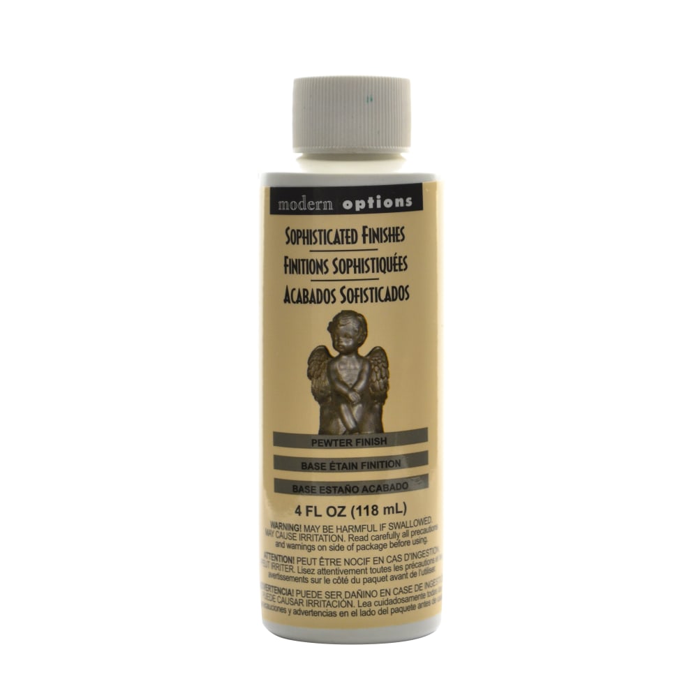 Triangle Coatings Sophisticated Finishes Metallic Surfacers, 4 Oz, Pewter, Pack Of 2