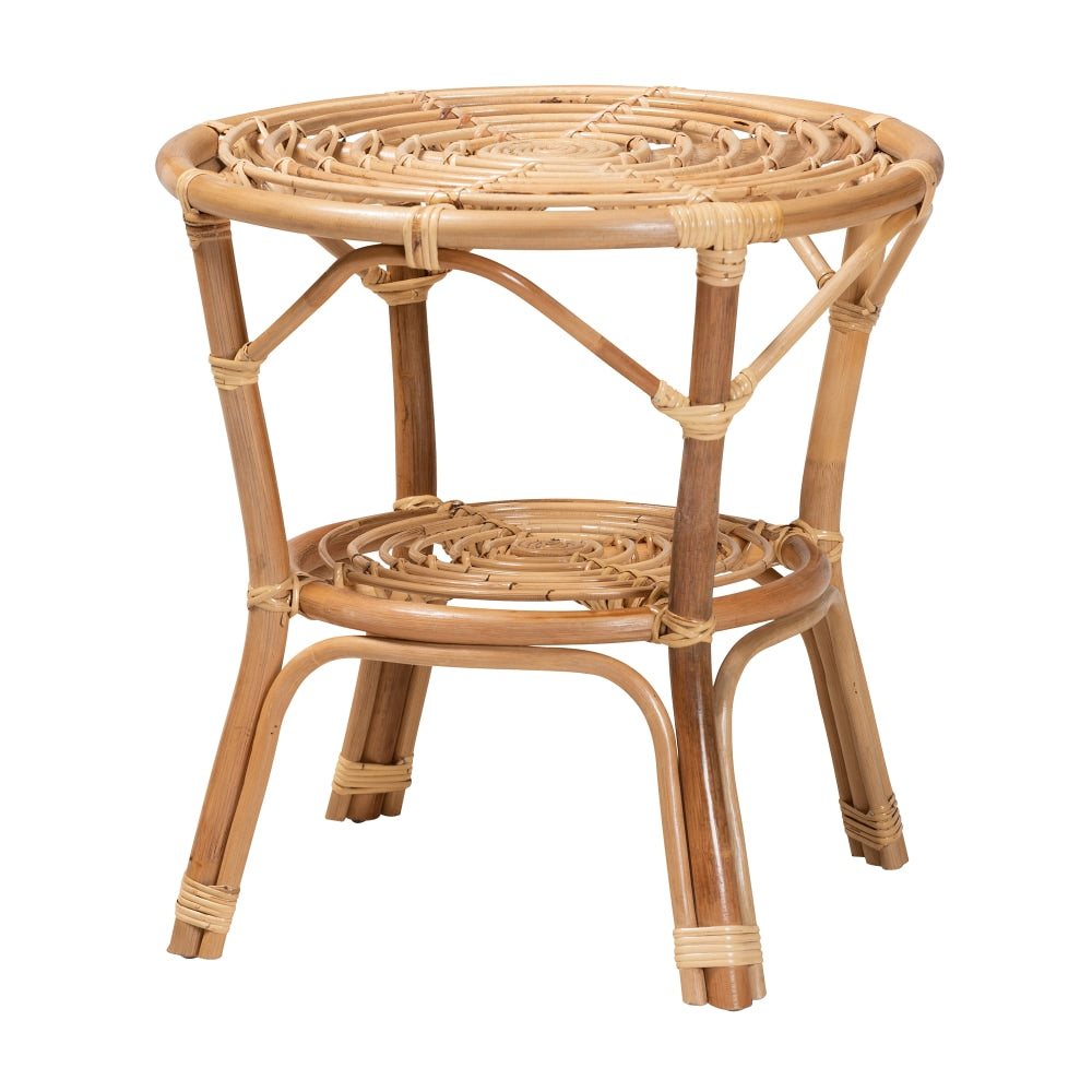 bali & pari Cariel Bohemian Coffee Table, 21-3/4inH x 21-1/2inW x 21-1/2inD, Natural Brown
