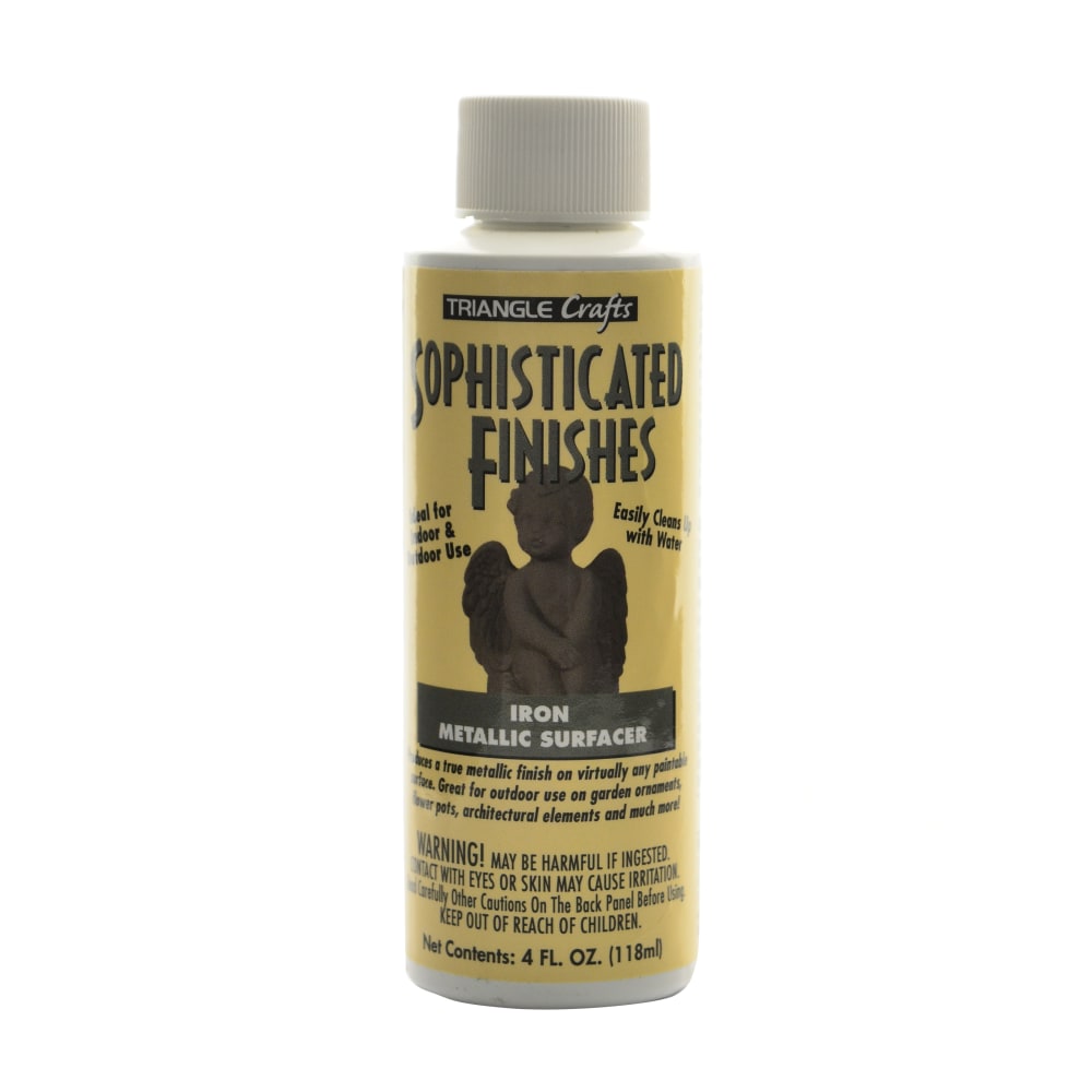 Triangle Coatings Sophisticated Finishes Metallic Surfacers, 4 Oz, Iron, Pack Of 2