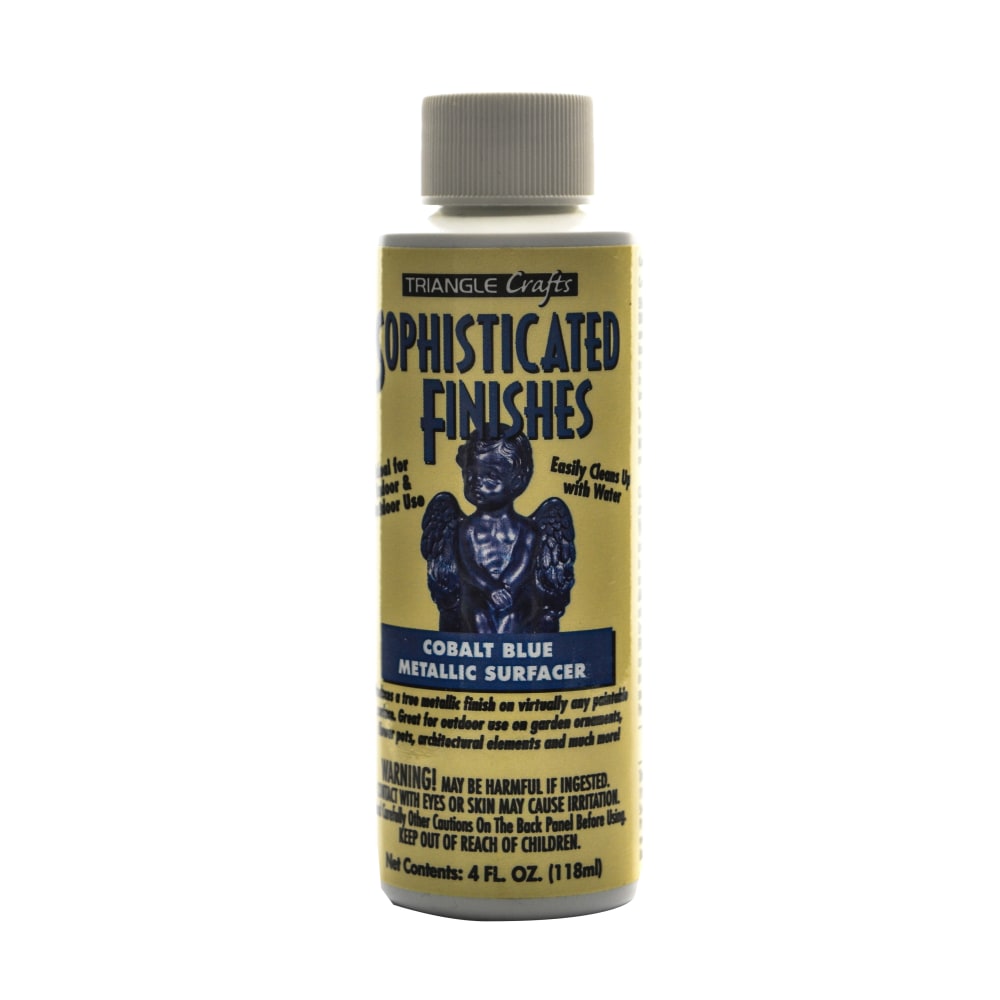 Triangle Coatings Sophisticated Finishes Metallic Surfacers, 4 Oz, Cobalt Blue, Pack Of 2