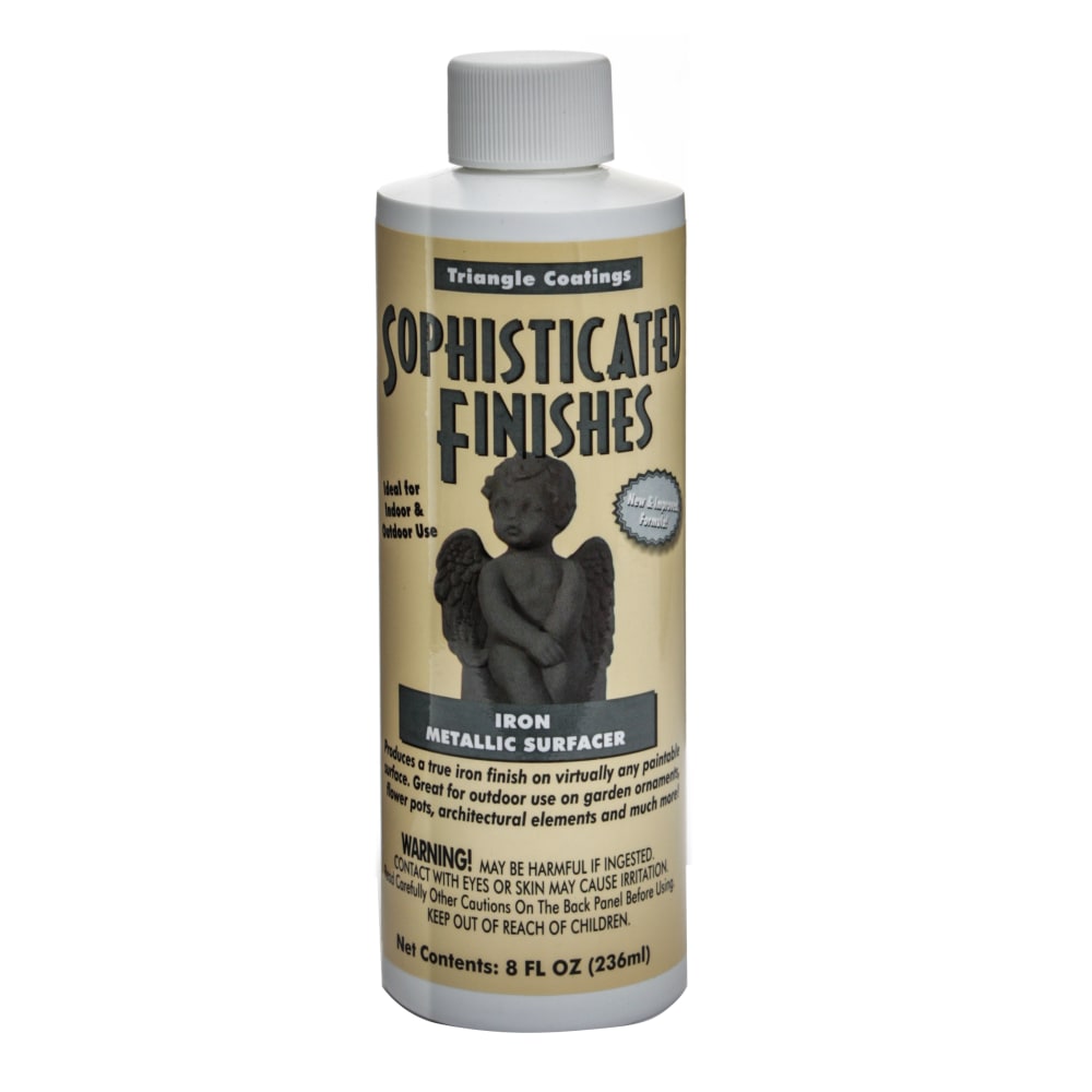 Triangle Coatings Sophisticated Finishes Metallic Surfacers, 8 Oz, Iron