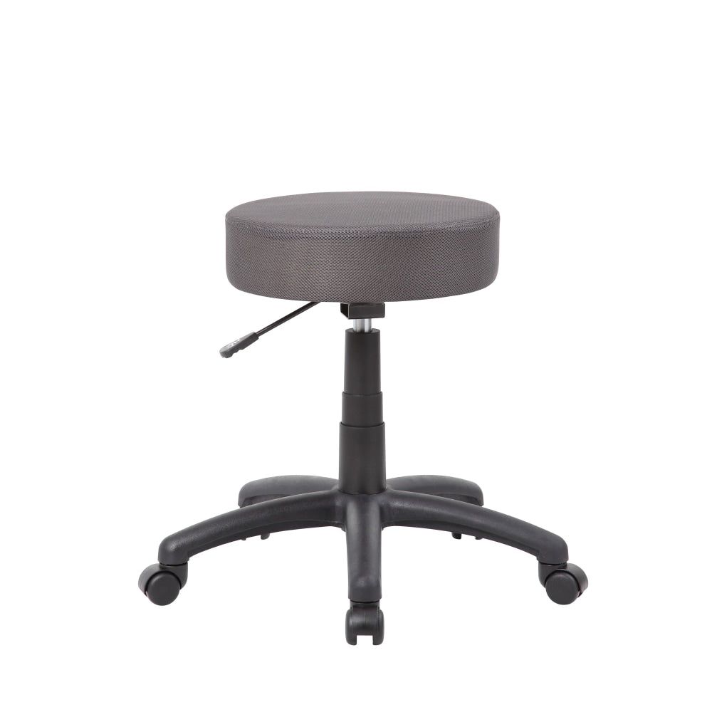 Boss Office Products Multipurpose Mesh Stool, Charcoal Gray/Black