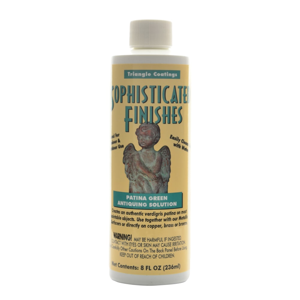 Triangle Coatings Sophisticated Finishes Patina Green Antiquing Solution, 8 Oz