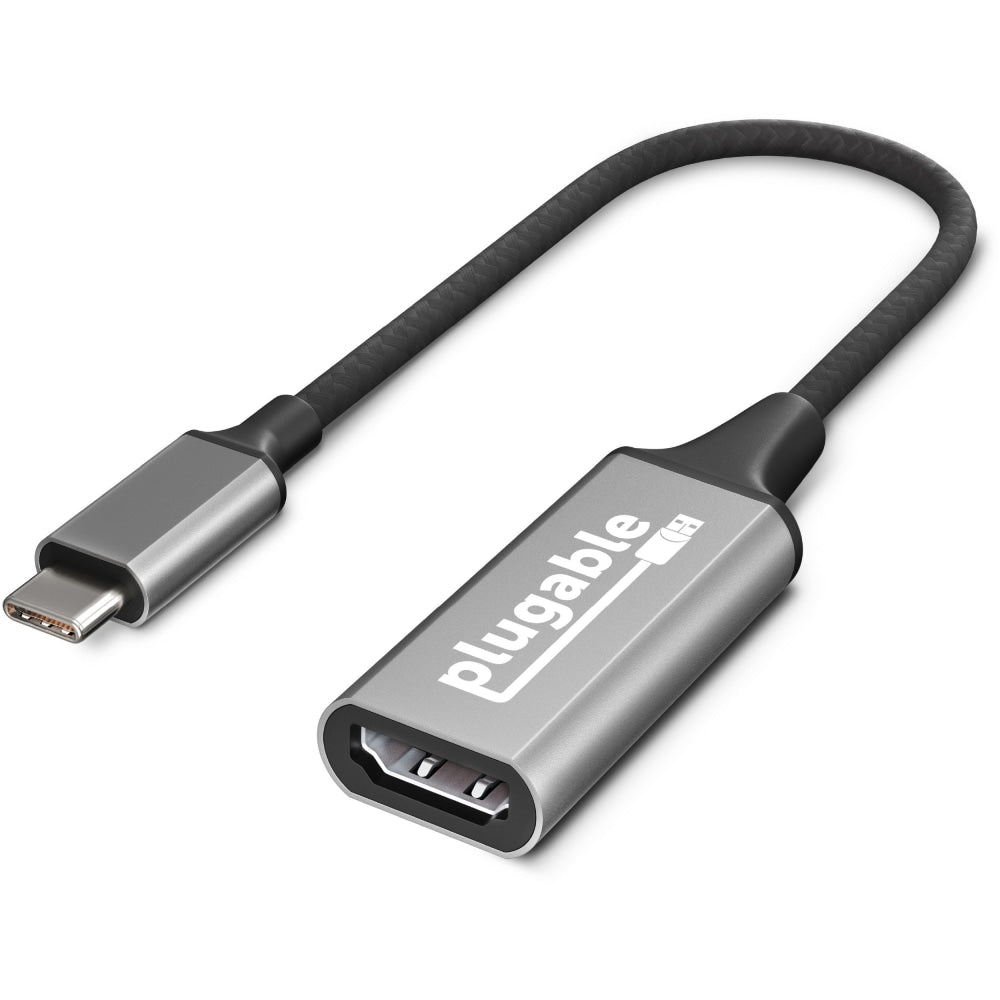 Plugable USB C to HDMI 2.0 Adapter Compatible with 2018 iPad Pro, 2018 MacBook Air, 2018 MacBook Pro, Dell XPS 13 & 15, Thunderbolt 3 Ports & More - (Supports Resolutions up to 4K@60Hz), Driverless
