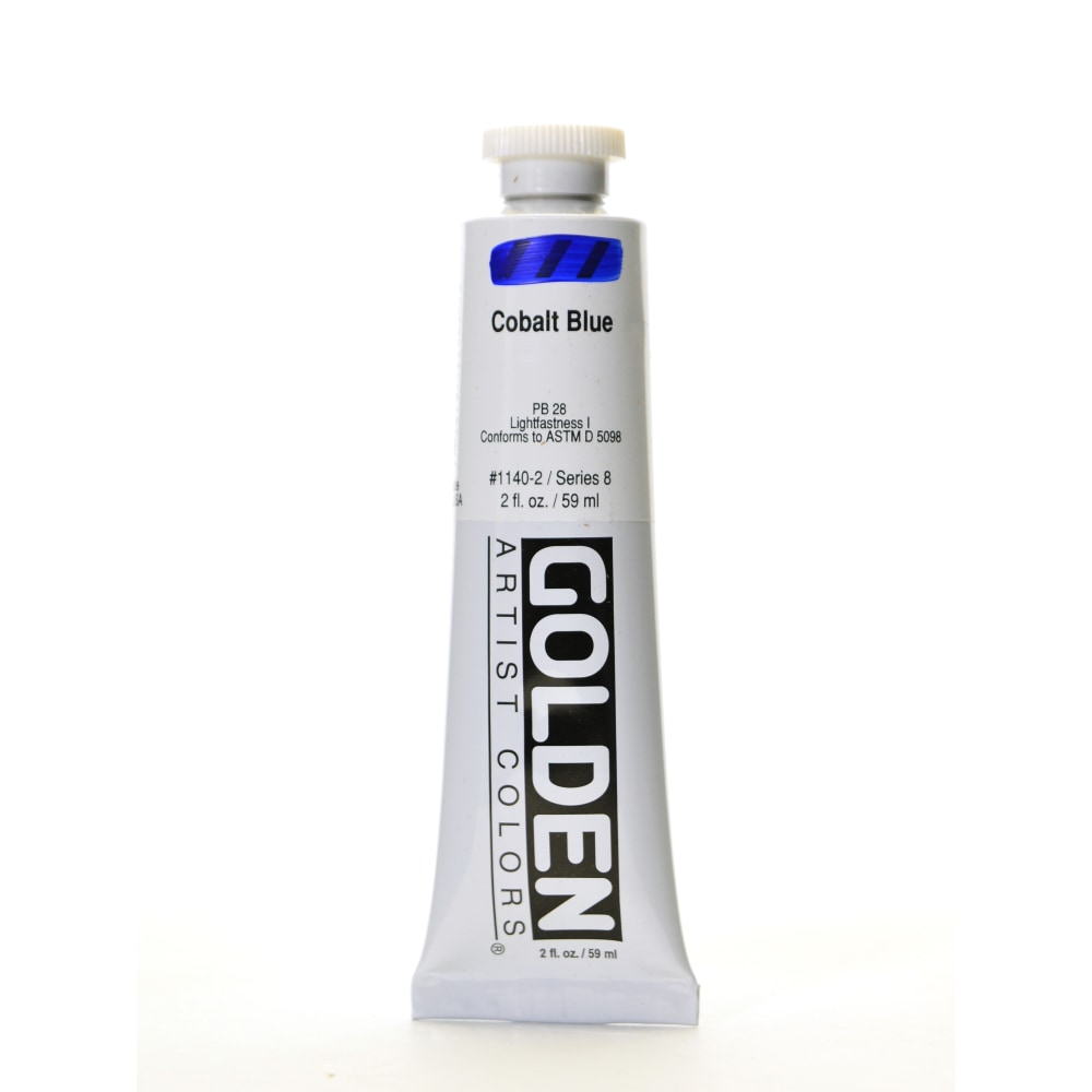 Golden Heavy Body Acrylic Paint, 2 Oz, Cobalt Blue