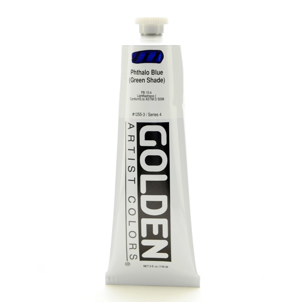 Golden Heavy Body Acrylic Paint, 5 Oz, Phthalo Blue/Green Shade